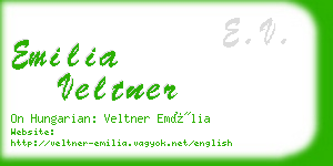 emilia veltner business card